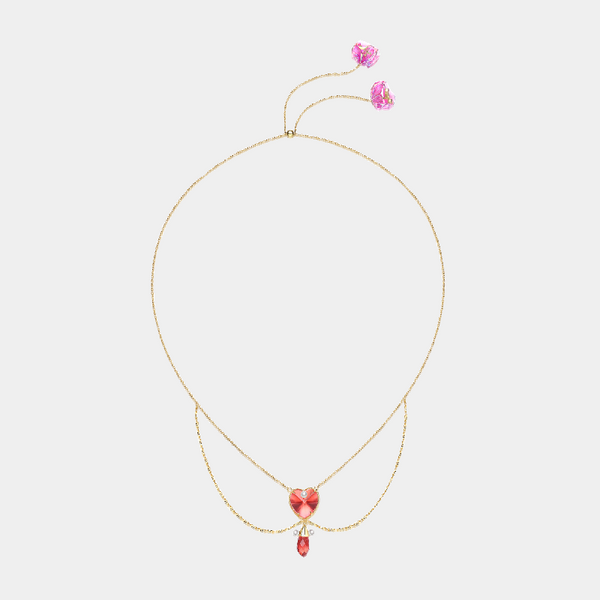 Aquatic Animals:  Zircon Jelly Necklace-Longer