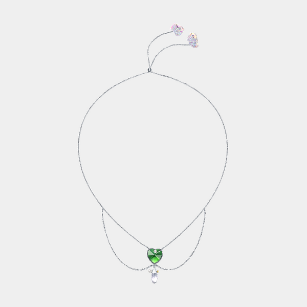 Aquatic Animals:  Zircon Jelly Necklace-Longer